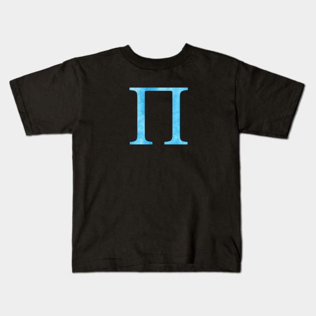 Blue Pi Kids T-Shirt by lolosenese